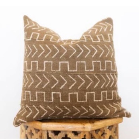 Two 18” x 18” Mudcloth Pillow Covers - Picture 3 of 7